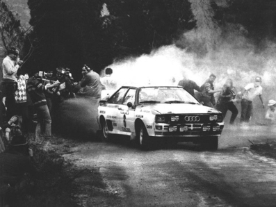 Stig Blomqvist - Björn Cederberg
17º Rally de Portugal - Vinho do Porto 1983. Audi Quattro A1 (IN-NV 84). Abandonó por exceso de penalización en SS34 Viseu 2 de 26.50 Km.

Del 2 al 5 de Marzo, Estoril, Lisboa, Portugal.
Supeficie: asfalto - tierra.

El Rally tenia un total de 2325 km de los que 674.50 km divididos en 43 tramos eran especiales (3 de ellos fueron cancelados SS12 Figueira de Foz de 9 Km, SS13 Prestimo de 12,50 Km, SS14 Vouga de 10 Km).

Tomaron la salida 86 equipos, finalizaron 31.@
Palabras clave: Stig_Blomqvist;Audi;Quattro;Grupo_B;Portugal;1983