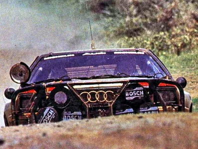 Vic Preston, Jr - John Lyall
31º Marlboro Safari Rally 1983. Audi Quattro A1 (IN-YC 18). Abandonó por accidente en CH20.

Del 30 de Marzo al 4 de Abril, Nairobi, Kenya, África.
Superficie: tierra.

El Rally tenia un total de 5035 km en los que 1620.95 km se encontraban 26 controles horarios.

Tomaron la salida 78 equipos, finalizaron 22.@
Palabras clave: Vic_Preston;Audi;Quattro;Grupo_B;Safari;1983