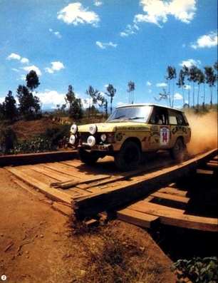 Robert Collinge - Stuart Pegg
31º Marlboro Safari Rally 1983. Range Rover. Abandonó por accidente en CH24.

Del 30 de Marzo al 4 de Abril, Nairobi, Kenya, África.
Superficie: tierra.

El Rally tenia un total de 5035 km en los que 1620.95 km se encontraban 26 controles horarios.

Tomaron la salida 78 equipos, finalizaron 22.@
Palabras clave: Range;Rover;Safari;1983