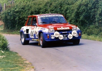 Philippe Touren - Jean-Bernard Vieu
27º Tour de Corse - Rallye de France 1983. Renault 5 Turbo Tour de Corse (21 QV 28). Abandonó por accidente en SS20 Vico - Suarricchio 62.30 Km.

Del 5 al 7 de Mayo, Ajaccio, Córcega, Francia.
Superficie: asfalto.

El Rally tenia un total de 1715.10 km de los que 1066.10 km divididos en 32 tramos eran especiales.

Tomaron la salida 178 equipos, finalizaron 57.@
Palabras clave: ;Renault;Turbo;Grupo_B;Corse;Corcega;1983