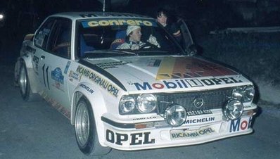 Alberto Carrotta - Gaspare Gattuccio
67º Rally Targa Florio 1983. Opel Ascona 400. Abandonó.

Del 3 de Marzo al 5 de Marzo, Palermo, Cefalù.
Superficie: Asfalto.

La prueba constaba de 2 etapas y 32 tramos especiales.
Desconocemos los kilómetros tanto totales como cronometrados.

Tomaron la salida 69 equipos, finalizaron 34.
Palabras clave: Opel;Ascona;Targa_Florio;1983;Grupo_B