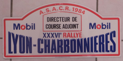 36º Rallye Lyon-Charbonnières 1984
Del 2 al 4 de Marzo, Lyon, Charbonnières-les-Bains, Alvèrnia, Roine-Alps, Francia.
Superficie: asfalto. 

Tomaron la salida 160 equipos, finalizaron 44.
Palabras clave: Lyon-Charbonnieres;1984;Placas