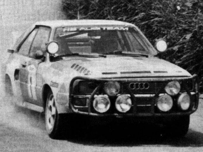 Stig Blomqvist - Björn Cederberg
16º Rally Cote d'Ivoire 1984. Audi Sport Quattro S1. Clasificado 1º.

Del 31 de Octubre al 4 de Noviembre, Africa.
Superficie: tierra.

El Rally constaba de 4 etapas con un total de 4012 km y 46 controles horarios.

Tomaron la salida 50 equipos, finalizaron 6.@
Palabras clave: Stig_Blomqvist;Costa_Marfil;Ivoire;Audi;Sport;Quattro;Grupo_B;1984