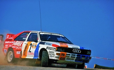 Harald Demuth - Willy Lux
17º Int. Hunsrück-Rallye 1984. Audi Quattro A2, (N-SM 250). Clasificado 1º.

Del 17 al 18 de Agosto, Tréveris (Trier), Renània-Palatinat, Alemania.
Superficie: asfalto - tierra.

El Rally tenia un total de 999.1 km de los que 469.71 km divididos en 24 tramos eran especiales.

Tomaron la salida 130 equipos, finalizaron 63.@
Palabras clave: ;Audi;Quattro;Alemania;Hunsrück_Rallye;Grupo_B;1984