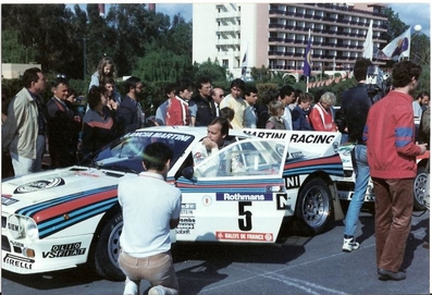Markku Alén
28º Tour de Corse 1984. Lancia Rally 037 (TO W67785). Clasificado 1º.
Copiloto: Ilkka Kivimäki

Del 3 al 5 de Mayo, Ajaccio, Córcega, Francia.
Superficie: asfalto.

El Rally tenia un total de 1618 km de los que 1130.9 km divididos en 30 tramos eran especiales.

Se inscribieron 158 equipos, tomaron la salida 155, finalizaron 57.@
Palabras clave: Markku_Alen;Corse;Corcega;Lancia;Rally;Personajes;1984;Corse
