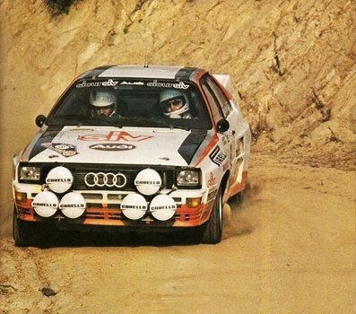 Michele Cinotto - Emilio Radaelli
32º Rally Costa Brava 1984. Audi Quattro A2. Clasificado 1º.

Del 17 al 19 de Febrero, Lloret de Mar.
Superficie: grava / asfalto.

El Rally tení­a un total de 1366.41 km, de los que 527.15 km divididos en 46 tramos eran especiales.

Tomaron la salida 60 equipos, finalizaron 25.@
Palabras clave: Michele_Cinotto;Audi;quattro;Grupo_B;Costa_Brava;1984
