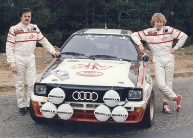 Michele Cinotto - Emilio Radaelli
32º Rally Costa Brava 1984. Audi Quattro A2. Clasificado 1º.

Del 17 al 19 de Febrero, Lloret de Mar.
Superficie: grava / asfalto.

El Rally tení­a un total de 1366.41 km, de los que 527.15 km divididos en 46 tramos eran especiales.

Tomaron la salida 60 equipos, finalizaron 25.@
Palabras clave: Michele_Cinotto;Audi;quattro;Grupo_B;Costa_Brava;1984;Personajes