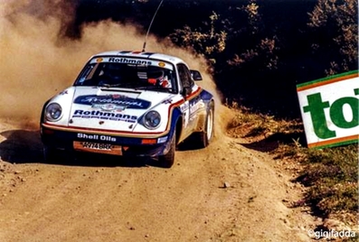 Henri Toivonen - Juha Piironen
7º Rally Costa Smeralda 1984. Porsche 911 SC RS (A974 BRX). Clasificado 1º.

Del 26 al 29 de Abril, Porto Cervo, Cerdeña, Italia.
Superficie: tierra.

El Rally constaba de 3 etapas y 43 tramos especiales (uno de ellos fue cancelado SS2 Vacciledi).

Tomaron la salida 72 equipos, finalizaron 20.@
Palabras clave: Henri_Toivonen;Juha_Piironen;Porsche;Grupo_B;Costa_Smeralda;1984;Esmeralda