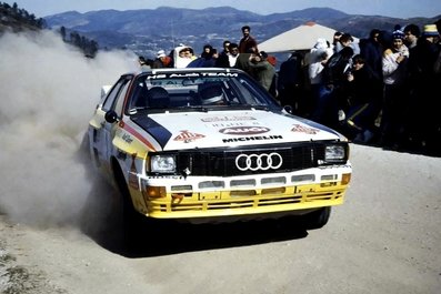 Hannu Mikkola - Arne Hertz
18º Rallye de Portugal - Vinho do Porto 1984. Audi Quattro A2 (IN-NE 8). Clasificado 1º.

Del 6 al 10 de Marzo, Estoril, Portugal.
Superficie: asfalto.

El Rally tenia un total de 2400.00 km de los que 685.00 km divididos en 45 tramos eran especiales.

Tomaron la salida 70 equipos, finalizaron 20.@
Palabras clave: Hannu_Olavi_Mikkola;Audi;Quattro;Portugal;Grupo_B;1984