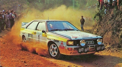 Hannu Mikkola - Arne Hertz
18º Rallye de Portugal - Vinho do Porto 1984. Audi Quattro A2 (IN-NE 8). Clasificado 1º.

Del 6 al 10 de Marzo, Estoril, Portugal.
Superficie: asfalto.

El Rally tenia un total de 2400.00 km de los que 685.00 km divididos en 45 tramos eran especiales.

Tomaron la salida 70 equipos, finalizaron 20.@
Palabras clave: ;Audi;Quattro;Grupo_B;Portugal;1984