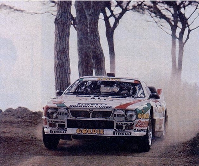 Franco Cunico - Max Sghedoni
16º Rallye dell'Isola d'Elba 1984. Lancia 037 Rally (TO Y63867). Clasificado 1º.

Del 7 al 9 de Junio, Portoferraio, Italia.
Superficie: asfalto - tierra.

Tomaron la salida 54 equipos, finalizaron 24.@
Palabras clave: Lancia;Rally;Grupo_B;Elba;1984