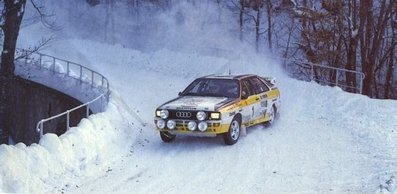 Walter Röhrl - Christian Geistdörfer
52º Rallye Automobile de Monte-Carlo 1984. Audi Quattro A2 (IN-NX 47). Clasificado 1º.

Del 21 al 27 de Enero, Monte-Carlo.
Superficie: asfalto - nieve.

El Rally tenia un total de 3328.90 km de los que 753.20 km divididos en 30 tramos eran especiales, (4 de ellas fueron cancxeladas SS3 St Jean en Royans de 39 Km, SS11 Les Savoyons - Sigoyer de 32 Km, SS12 Pont sur Barrage du Sautet de 18,40 Km, SS13 Chateau d'Ancelle - La Batie Neuve de 11,20 Km).

Se inscribieron 222 equipos, tomaron la salida 209, finalizaron 120.@
Palabras clave: Walter_Röhrl;Audi;Grupo_B;Montecarlo;1984