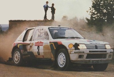 Ari Vatanen - Terry Harryman
26º Rally de Sanremo 1984. Peugeot 205 Turbo 16 (128 FBL 75). Clasificado 1º.

Del 30 de Septiembre al 5 de Octubre, Sanremo, Liguria, Imperia, Italia.
Superficie: asfalto -tierra.

El Rally tenia un total de 2546.29 km de los que 807.69 km divididos en 56 tramos eran especiales, (2 de ellas fueron canceladas SS7 Sante Luce de 12,30 km y SS26 Chiusdino 2 de 17,41 Km).

Se inscribieron 104 equipos, tomaron la salida 100, finalizaron 35.@
Palabras clave: Ari_Vatanen;Terry_Harryman;Peugeot;Turbo;Grupo_B;Sanremo;1984