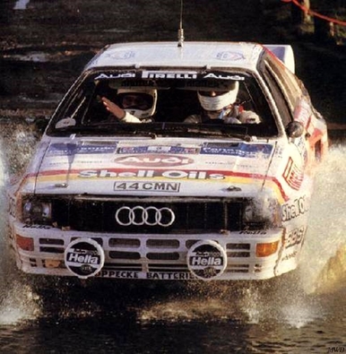 Hannu Mikkola - Arne Hertz
33º Lombard RAC Rally 1984. Audi Quattro A2 (44 CMN). Clasificado 2º.

Del 25 al 29 de Noviembre, Chester, Cheshire, Inglaterra, Reino Unido.
Superficie: tierra.

El Rally tenia un total de 3232.00 km de los que 868.54 km divididos en 56 tramos eran especiales.

Se inscribieron 124 equipos, tomaron la salida 119, finalizaron 52.@
Palabras clave: ;Audi;Quattro;Grupo_B;Gran_Bretaña;RAC_Rally;Inglaterra