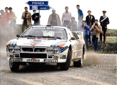 Attilio Bettega - Maurizio Perissinot
26º Rally San Remo 1984. Lancia Rally 037 (TO W67775). Clasificado 2º.

Del 30 de Septiembre al 5 de Octubre, Sanremo, Liguria, Imperia, Italia.
Superficie: asfalto -tierra.

El Rally tenia un total de 2546.29 km de los que 807.69 km divididos en 56 tramos eran especiales, (2 de ellas fueron canceladas SS7 Sante Luce de 12,30 km y SS26 Chiusdino 2 de 17,41 Km).

Se inscribieron 104 equipos, tomaron la salida 100, finalizaron 35.@
Palabras clave: Attilio_Bettega;Maurizio_Perissinot;Lancia;Rally;Grupo_B;Sanremo;1984