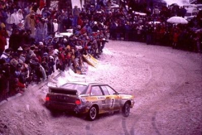 Stig Blomqvist - Björn Cederberg
52º Rallye Automobile de Monte-Carlo 1984. Audi Quattro A2 (IN-NR 64). Clasificado 2º.

Del 21 al 27 de Enero, Monte-Carlo.
Superficie: asfalto - nieve.

El Rally tenia un total de 3328.90 km de los que 753.20 km divididos en 30 tramos eran especiales, (4 de ellas fueron cancxeladas SS3 St Jean en Royans de 39 Km, SS11 Les Savoyons - Sigoyer de 32 Km, SS12 Pont sur Barrage du Sautet de 18,40 Km, SS13 Chateau d'Ancelle - La Batie Neuve de 11,20 Km).

Se inscribieron 222 equipos, tomaron la salida 209, finalizaron 120.@
Palabras clave: Stig_Blomqvist;Montecarlo;Grupo_B;Nieve;Turini;Audi;Quattro;1984