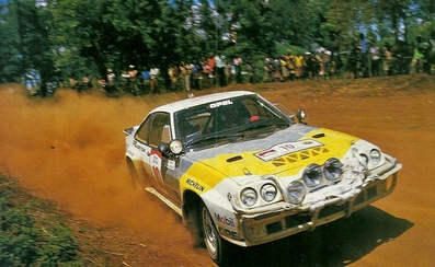 Rauno August Aaltonen - Lofty Drews
32º Marlboro Safari Rally 1984. Opel Manta 400 (GG-CU 261). Clasificado 2º.

Del 19 al 23 de Abril, Nairobi, Kenya, África.
Superficie: tierra.

El Rally tenia 5.254 km con 105 controles horarios.

Tomaron la salida 76 equipos, finalizaron 25.@
Palabras clave: ;Opel;Manta;Safari;1984;Grupo_B