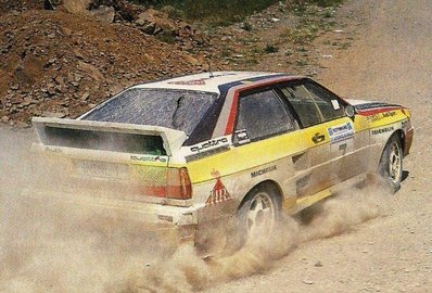 Hannu Mikkola - Arne Hertz
31º Rothmans Acropolis Rally 1984. Audi Quattro A2 (IN-NL 1). Clasificado 2º.

Del 26 al 31 de Mayo, Atenas, Grecia.
Superficie: tierra.

El Rally tení­a un total de 2265 km, de los que 796.62 km divididos en 47 tramos eran especiales.

Tomaron la salida 104 equipos, finalizaron 32.@
Palabras clave: Hannu_Olavi_Mikkola;Arne_Hertz;Audi;Quattro;Grecia;Acropolis;1984;Grupo_B