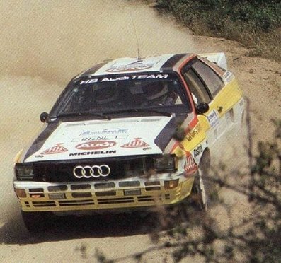 Hannu Mikkola - Arne Hertz
31º Rothmans Acropolis Rally 1984. Audi Quattro A2 (IN-NL 1). Clasificado 2º.

Del 26 al 31 de Mayo, Atenas, Grecia.
Superficie: tierra.

El Rally tení­a un total de 2265 km, de los que 796.62 km divididos en 47 tramos eran especiales.

Tomaron la salida 104 equipos, finalizaron 32.@

Palabras clave: Hannu_Olavi_Mikkola;Arne_Hertz;Audi;Quattro;Grecia;Acropolis;1984;Grupo_B