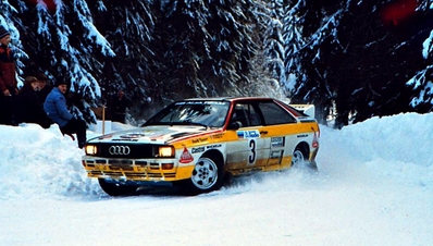 Michèle Mouton - Fabrizia Pons
34º International Swedish Rally 1984. Audi Quattro A2 (IN-NV 3). Clasificada 2º.

Del 10 al 12 de Febrero, Karlstad.
Superficie: nieve - hielo.

El Rally tenia un total de 1703.00 km de los que 447.70 km divididos en 27 tramos eran especiales.

Tomaron la salida 66 equipos, finalizaron 41.@
Palabras clave: Michele_Mouton;Audi;Quattro;Grupo_B;Suecia;1984;nieve