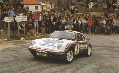 Henri Toivonen - Juha Piironen
5º Rallye des Garrigues 1984. Porsche 911 SC RS (A974 BRX). Clasificado 3º.
Rothmans Porsche Rally Team

Del 30 al 31 de Marzo, Nîmes, Gard, Francia.
Superficie: asfalto.

Tomaron la salida 102 equipos, finalizaron 44.@
Palabras clave: Henri_Toivonen;Juha_Piironen;Porsche;Garrigues;1984;Grupo_B