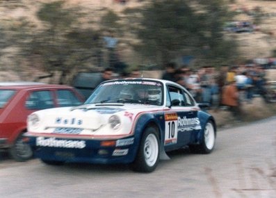 Benigno (Beny) Fernández - José Luis Salas
32º Rally RACE - Costa Blanca 1984. Porsche 911 SC RS. Clasificado 3º.

Del 17 al 19 de Marzo, Alicante, España.
Superficie: asfalto.

El Rally tenía un total de 398.61 km cronometrados.

Tomaron la salida 98 equipos, finalizaron 48.@
Palabras clave: Beny_Fernandez;Porsche;Grupo_B;RACE;Costa_Blanca;1984