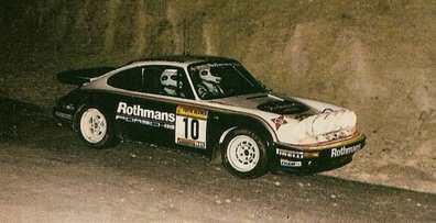 Benigno (Beny) Fernández - José Luis Salas
32º Rally RACE - Costa Blanca 1984. Porsche 911 SC RS. Clasificado 3º.

Del 17 al 19 de Marzo, Alicante, España.
Superficie: asfalto.

El Rally tenía un total de 398.61 km cronometrados.

Tomaron la salida 98 equipos, finalizaron 48.@
Palabras clave: Beny_Fernandez;Porsche;Grupo_B;RACE;Costa_Blanca;1984