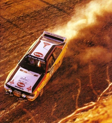 Hannu Mikkola - Arne Hertz
14º Sanyo Rally de Nueva Zelanda 1984. Audi Quattro A2 (IN-YD 29). Clasificado 3º.

Del 23 al 26 de Junio, Auckland, Nueva Zelanda.
Superficie: tierra.

El Rally tenia un total de 2626 km de los que 1044 km divididos en 45 tramos eran especiales.

Tomaron la salida 63 equipos, finalizaron 35.@
Palabras clave: ;Audi;Quattro;Grupo_B;1984