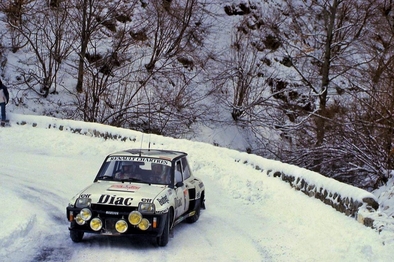 Jean-Luc Thérier - Michel Vial
52º Rallye Automobile de Monte-Carlo 1984. Renault 5 Turbo Tour de Corse (21 QV 28). Clasificado 4º.

Del 21 al 27 de Enero, Monte-Carlo.
Superficie: asfalto - nieve.

El Rally tenia un total de 3328.90 km de los que 753.20 km divididos en 30 tramos eran especiales, (4 de ellas fueron cancxeladas SS3 St Jean en Royans de 39 Km, SS11 Les Savoyons - Sigoyer de 32 Km, SS12 Pont sur Barrage du Sautet de 18,40 Km, SS13 Chateau d'Ancelle - La Batie Neuve de 11,20 Km).

Se inscribieron 222 equipos, tomaron la salida 209, finalizaron 120.@
Palabras clave: ;Renault;Turbo;Montecarlo;1984;nieve;Grupo_B