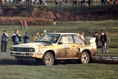 Michèle Mouton - Fabrizia Pons
33º Lombard RAC Rally 1984. Audi Sport Quattro S1 (IN-NT 2). Clasificada 4ª.

Del 25 al 29 de Noviembre, Chester, Cheshire, Inglaterra, Reino Unido.
Superficie: tierra.

El Rally tenia un total de 3232.00 km de los que 868.54 km divididos en 56 tramos eran especiales.

Se inscribieron 124 equipos, tomaron la salida 119, finalizaron 52.@
Palabras clave: Michele_Mouton;Audi;Sport;Quattro;Gran_Bretaña;Grupo_B;1984;RAC_Rally
