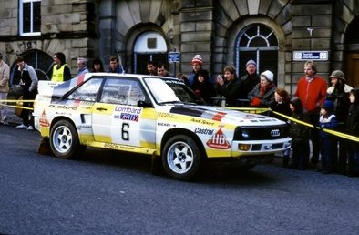 Michèle Mouton - Fabrizia Pons
33º Lombard RAC Rally 1984. Audi Sport Quattro S1 (IN-NT 2). Clasificada 4ª.
Audi Sport

Del 25 al 29 de Noviembre, Chester, Cheshire, Inglaterra, Reino Unido.
Superficie: tierra.

El Rally tenia un total de 3232.00 km de los que 868.54 km divididos en 56 tramos eran especiales.

Se inscribieron 124 equipos, tomaron la salida 119, finalizaron 52.@
Palabras clave: Michele_Mouton;Audi;Sport;Quattro;Gran_Bretaña;Grupo_B;1984;RAC_Rally