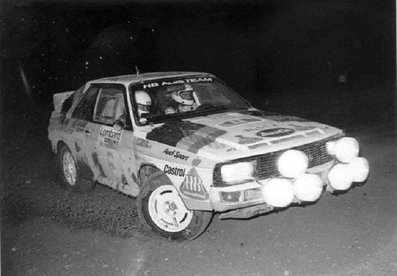 Michèle Mouton - Fabrizia Pons
33º Lombard RAC Rally 1984. Audi Sport Quattro S1 (IN-NT 2). Clasificada 4ª.
Audi Sport

Del 25 al 29 de Noviembre, Chester, Cheshire, Inglaterra, Reino Unido.
Superficie: tierra.

El Rally tenia un total de 3232.00 km de los que 868.54 km divididos en 56 tramos eran especiales.

Se inscribieron 124 equipos, tomaron la salida 119, finalizaron 52.@
Palabras clave: Michele_Mouton;Audi;Sport;Quattro;Gran_Bretaña;Grupo_B;1984;RAC_Rally