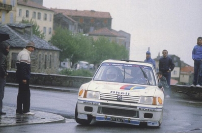Jean-Pierre Nicolas - Charley Pasquier
28º Tour de Corse - Rallye de France 1984. Peugeot 205 Turbo 16 (697 EXC 75). Clasificado 4º.

Debut del Peugeot 205 Turbo 16 en el Mundial de Rallys.

Del 3 al 5 de Mayo, Ajaccio, Córcega, Francia.
Superficie: asfalto.

El Rally tenia un total de 1618 km de los que 1130.9 km divididos en 30 tramos eran especiales.

Se inscribieron 158 equipos, tomaron la salida 155, finalizaron 57.@
Palabras clave: ;Peugeot;Turbo;Grupo_B;Corcega;1984;Corse;Debut