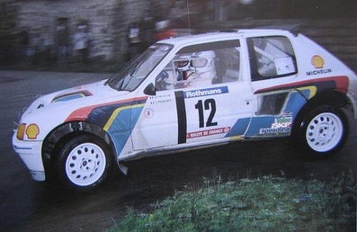 Jean-Pierre Nicolas - Charley Pasquier
28º Tour de Corse - Rallye de France 1984. Peugeot 205 Turbo 16 (697 EXC 75). Clasificado 4º.

Debut del Peugeot 205 Turbo 16 en el Mundial de Rallys.

Del 3 al 5 de Mayo, Ajaccio, Córcega, Francia.
Superficie: asfalto.

El Rally tenia un total de 1618 km de los que 1130.9 km divididos en 30 tramos eran especiales.

Se inscribieron 158 equipos, tomaron la salida 155, finalizaron 57.@
Palabras clave: ;Peugeot;Turbo;Grupo_B;Corcega;Corse;1984;Debut