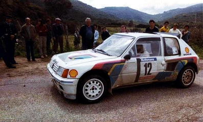 Jean-Pierre Nicolas - Charley Pasquier
28º Tour de Corse - Rallye de France 1984. Peugeot 205 Turbo 16 (697 EXC 75). Clasificado 4º.

Debut del Peugeot 205 Turbo 16 en el Mundial de Rallys.

Del 3 al 5 de Mayo, Ajaccio, Córcega, Francia.
Superficie: asfalto.

El Rally tenia un total de 1618 km de los que 1130.9 km divididos en 30 tramos eran especiales.

Se inscribieron 158 equipos, tomaron la salida 155, finalizaron 57.@
Palabras clave: ;Peugeot;Turbo;Grupo_B;Corcega;1984;Debut;Corse
