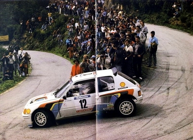 Jean-Pierre Nicolas - Charley Pasquier
28º Tour de Corse - Rallye de France 1984. Peugeot 205 Turbo 16 (697 EXC 75). Clasificado 4º.

Debut del Peugeot 205 Turbo 16 en el Mundial de Rallys.

Del 3 al 5 de Mayo, Ajaccio, Córcega, Francia.
Superficie: asfalto.

El Rally tenia un total de 1618 km de los que 1130.9 km divididos en 30 tramos eran especiales.

Se inscribieron 158 equipos, tomaron la salida 155, finalizaron 57.@
Palabras clave: ;Peugeot;Turbo;Grupo_B;Corcega;Corse;1984;Debut