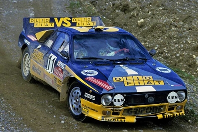 Fabrizio Tabaton - Luciano Tedeschini
26º Rallye Sanremo 1984. Lancia Rally 037 (GE 941679). Clasificado 4º.
H.F. Grifone SRL

Del 30 de Septiembre al 5 de Octubre, Sanremo, Liguria, Imperia, Italia.
Superficie: asfalto -tierra.

El Rally tenia un total de 2546.29 km de los que 807.69 km divididos en 56 tramos eran especiales, (2 de ellas fueron canceladas SS7 Sante Luce de 12,30 km y SS26 Chiusdino 2 de 17,41 Km).

Se inscribieron 104 equipos, tomaron la salida 100, finalizaron 35.@
Palabras clave: Lancia;Rally;Grupo_B;Sanremo;1984