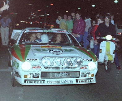 Antonella Mandelli - Tiziana Borghi
20º Rally Catalunya 1984. Lancia Rally 037. Clasificada 5º.

Del 26 de Octubre al 28 de Octubre, Barcelona, Catalunya, España.
Superficie: asfalto.

El Rally tení­a un total de 440.65 km cronometrados.

Tomaron la salida 83 equipos, finalizaron 42.

© Joan Al
A la entrada al Parque Cerrado en la Diagonal de Barcelona.
@
Palabras clave: ;Lancia;Rally;Grupo_B;Catalunya;1984;Womens;Mujeres;Barcelona;Diagonal