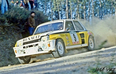 Jean Ragnotti - Pierre Thimonier
18º Rallye de Portugal - Vinho do Porto 1984. Renault 5 Turbo "Tour de Corse" (1465 XD 91). Clasificado 5º.

Del 6 al 10 de Marzo, Estoril, Portugal.
Superficie: asfalto - tierra.

El Rally tenia un total de 2400.00 km de los que 685.00 km divididos en 45 tramos eran especiales.

Tomaron la salida 70 equipos, finalizaron 20.@
Palabras clave: ;Pierre_Thimonier;Renault;Turbo;Grupo_B;Portugal;1984