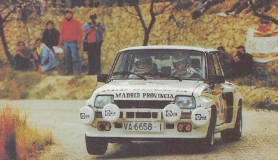 Carlos Sainz Cenamor - Antonio Boto
32º Rally RACE - Costa Blanca 1984. Renault 5 Turbo (VA-6658-I). Clasificado 5º.

Del 17 al 19 de Marzo, Alicante, España.
Superficie: asfalto.

El Rally tenía un total de 398.61 km cronometrados.

Tomaron la salida 98 equipos, finalizaron 48.@
Palabras clave: Carlos_Sainz;Antonio_Boto;Race;Costa_Blanca;Renault;Turbo;1984;Grupo_B