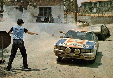 Timo Salonen - Seppo Harjanne
31º Acropolis Rally 1984. Nissan 240 RS. Clasificado 6º.

Del 26 al 31 de Mayo, Atenas, Grecia.
Superficie: tierra.

El Rally tení­a un total de 2265 km, de los que 796.62 km divididos en 47 tramos eran especiales.

Tomaron la salida 104 equipos, finalizaron 32.@
Palabras clave: Timo_Salonen;Acropolis;Grecia;Nissan;Grupo_B;1984