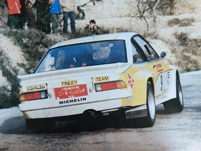 Juan Carlos Oñoro - Jose Lopez Orozco
32º Rally RACE - Costa Blanca 1984. Opel Manta 400 (2-M-0489-P). Clasificado 6º.

Del 17 al 19 de Marzo, Alicante, España.
Superficie: asfalto.

El Rally tenía un total de 398.61 km cronometrados.

Tomaron la salida 98 equipos, finalizaron 48.@
Palabras clave: Opel;Manta;Grupo_B;RACE;Costa_Blanca;1984