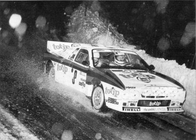 Massimo (Miki) Biasion - Tiziano Siviero
52º Rallye Automobile de Monte-Carlo 1984. Lancia Rally 037 (TO W67773). Clasificado 6º.

Del 21 al 27 de Enero, Monte-Carlo.
Superficie: asfalto - nieve.

El Rally tenia un total de 3328.90 km de los que 753.20 km divididos en 30 tramos eran especiales (4 de ellas fueron canceladas SS3 St Jean en Royans de 39 Km, SS11 Les Savoyons - Sigoyer de 32 Km, SS12 Pont sur Barrage du Sautet de 18,40 Km, SS13 Chateau d'Ancelle - La Batie Neuve de 11,20 Km).

Se inscribieron 222 equipos, tomaron la salida 209, finalizaron 120.@
Palabras clave: Miki_Biasion;Tiziano_Siviero;Lancia;Rally;Grupo_B;Montecarlo;1984;nieve