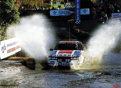 Shekhar Mehta - Yvonne Mehta
33º Lombard RAC Rally 1984. Nissan 240 RS (FIW 9493). Clasificado 8º.
Team Nissan Europe

Del 25 al 29 de Noviembre, Chester, Cheshire, Inglaterra, Reino Unido.
Superficie: tierra.

El Rally tenia un total de 3232.00 km de los que 868.54 km divididos en 56 tramos eran especiales.

Se inscribieron 124 equipos, tomaron la salida 119, finalizaron 52.@
Palabras clave: Shekhar_Mehta;Nissan;Gran_Bretaña;RAC_Rally;Grupo_B;1984;Inglaterra