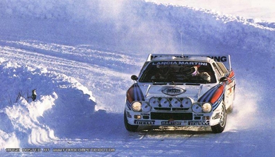 Markku Alén - Ilkka Kivimäki
52º Rallye Automobile de Monte-Carlo 1984. Lancia Rally 037 (TO W67785). Clasificado 8º.

Del 21 al 27 de Enero, Monte-Carlo.
Superficie: asfalto - nieve.

El Rally tenia un total de 3328.90 km de los que 753.20 km divididos en 30 tramos eran especiales, (4 de ellas fueron canceladas SS3 St Jean en Royans de 39 Km, SS11 Les Savoyons - Sigoyer de 32 Km, SS12 Pont sur Barrage du Sautet de 18,40 Km, SS13 Chateau d'Ancelle - La Batie Neuve de 11,20 Km).

Se inscribieron 222 equipos, tomaron la salida 209, finalizaron 120.@
Palabras clave: Markku_Alen;Lancia;Rally;Grupo_B;Montecarlo;1984;nieve