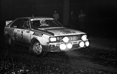 Antonio (Tonino) Tognana - Massimo De Antoni
7º Rally Autodromo di Monza 1984. Audi Quattro. Clasificado 10º.

Del 1 al 2 de Diciembre, Monza, Italia.
Superficie: asfalto.@
Palabras clave: Audi;Quattro;Grupo_B;Autodromo_Monza;1984