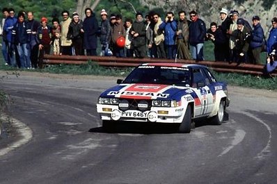 Terry Kaby - Kevin Gormley
68º Targa Florio Rally 1984. Nissan 240RS. Abandonó por daños de accidente.

Del 29 al 31 de Marzo, Palermo, Cefalù, Sicilia, Italia.
Superficie: asfalto.

La prueba tenia un total de 595.40 km cronometrados divididos en 32 tramos especiales (uno de ellos fue cancelado SS10 Geraci de 10.10 km)

Tomaron la salida 86 equipos, finalizaron 31.@
Palabras clave: Terry_Kaby;Nissan;Targa_Florio;1984;Grupo_B