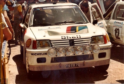 Ari Vatanen - Terry Harryman
31º Acropolis Rally 1984. Peugeot 205 Turbo 16 (716 EXC 75). Abandonó por motor en SS31 Elikon de 14,56 Km.

Del 26 al 31 de Mayo, Atenas, Grecia.
Superficie: tierra.

El Rally tení­a un total de 2265 km, de los que 796.62 km divididos en 47 tramos eran especiales.

Tomaron la salida 104 equipos, finalizaron 32.@
Palabras clave: ;Peugeot;Grupo_B;Grecia;Acropolis;1984