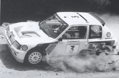 Ari Vatanen - Terry Harryman
31º Acropolis Rally 1984. Peugeot 205 Turbo 16 (716 EXC 75). Abandonó por motor en SS31 Elikon de 14,56 Km.

Del 26 al 31 de Mayo, Atenas, Grecia.
Superficie: tierra.

El Rally tení­a un total de 2265 km, de los que 796.62 km divididos en 47 tramos eran especiales.

Tomaron la salida 104 equipos, finalizaron 32.@
Palabras clave: ;Peugeot;Grupo_B;Grecia;Acropolis;1984
