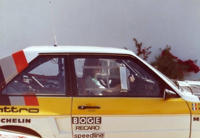 31º Rothmans Acropolis Rally 1984
Verificaciones técnicas

Audi Sport Quattro S1 (IN-NL 2) de Michèle Mouton.
Al volante del Audi su inseparable copiloto, Fabrizia Pons.

Del 26 al 31 de Mayo, Atenas, Grecia.
Superficie: tierra.

El Rally tení­a un total de 2265 km de los que 796.62 km divididos en 47 tramos eran especiales.

Tomaron la salida 104 equipos, finalizaron 32.

© Vaggelis Matzamourtos.@
Palabras clave: Michele_Mouton;Audi;Sport;Quattro;Grupo_B;Grecia;Acropolis;1984;Personajes